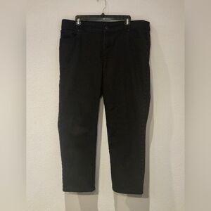 Chico's Platinum Women's Black Straight Leg Jeans